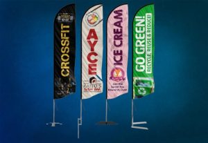 multiple custom feather flags 1024x705 1 1 300x207 - Reasons Why Feather Banners Are Great For Promotion of Your Brand and Services